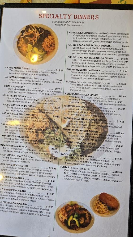El Mexicano Restaurant Menu image 3